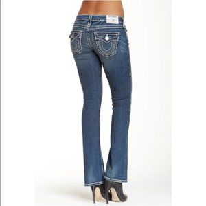 Women's TRUE RELIGION Becky Jeans Size 28 Blue
